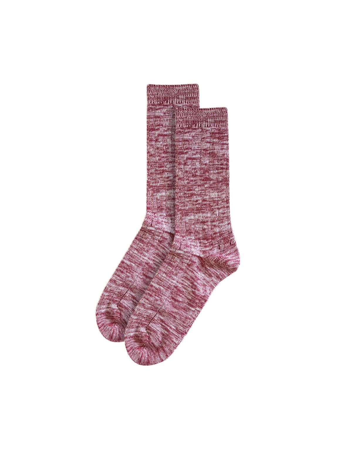 FUXBAU Fair Fashion Socken in bordeaux meliert im 3er Pack aus GOTS zertifizierter Biobaumwolle