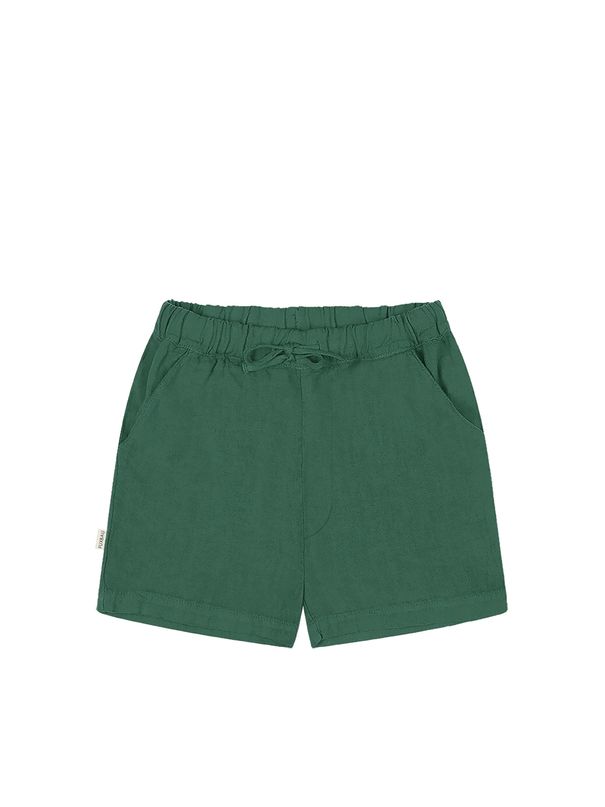 FUXBAU Fair Fashion Männer Leinenshorts in grün aus 100% Leinen und fair hergestellt in Portugal