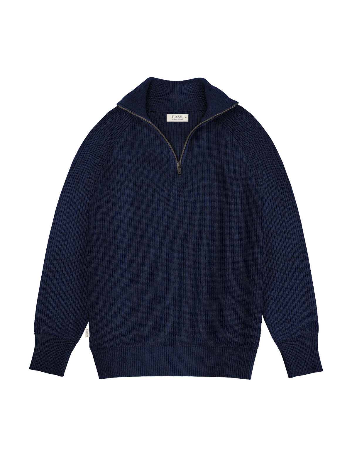 Fair Fashion Männer Troyer in navy aus 100% Merinowolle und made in Italy