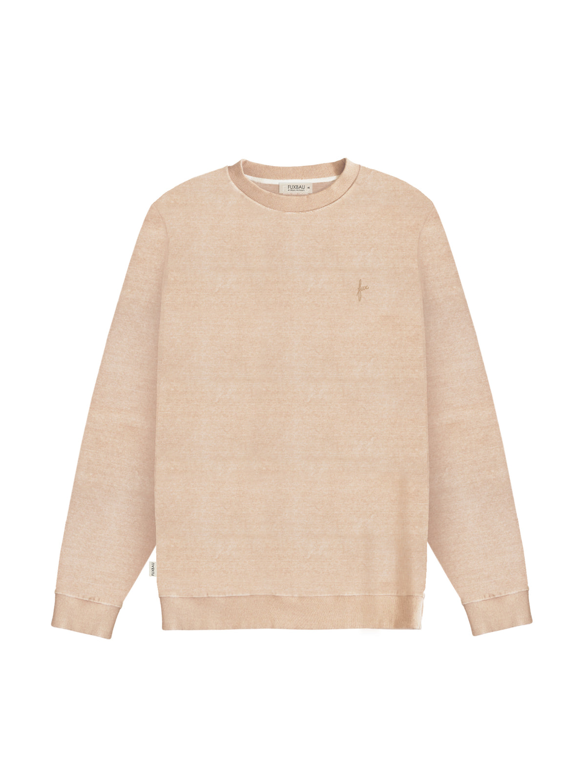 Männer Samt Pullover in beige gelb geriffelt von FUXBAU aus 100% Biobaumwolle