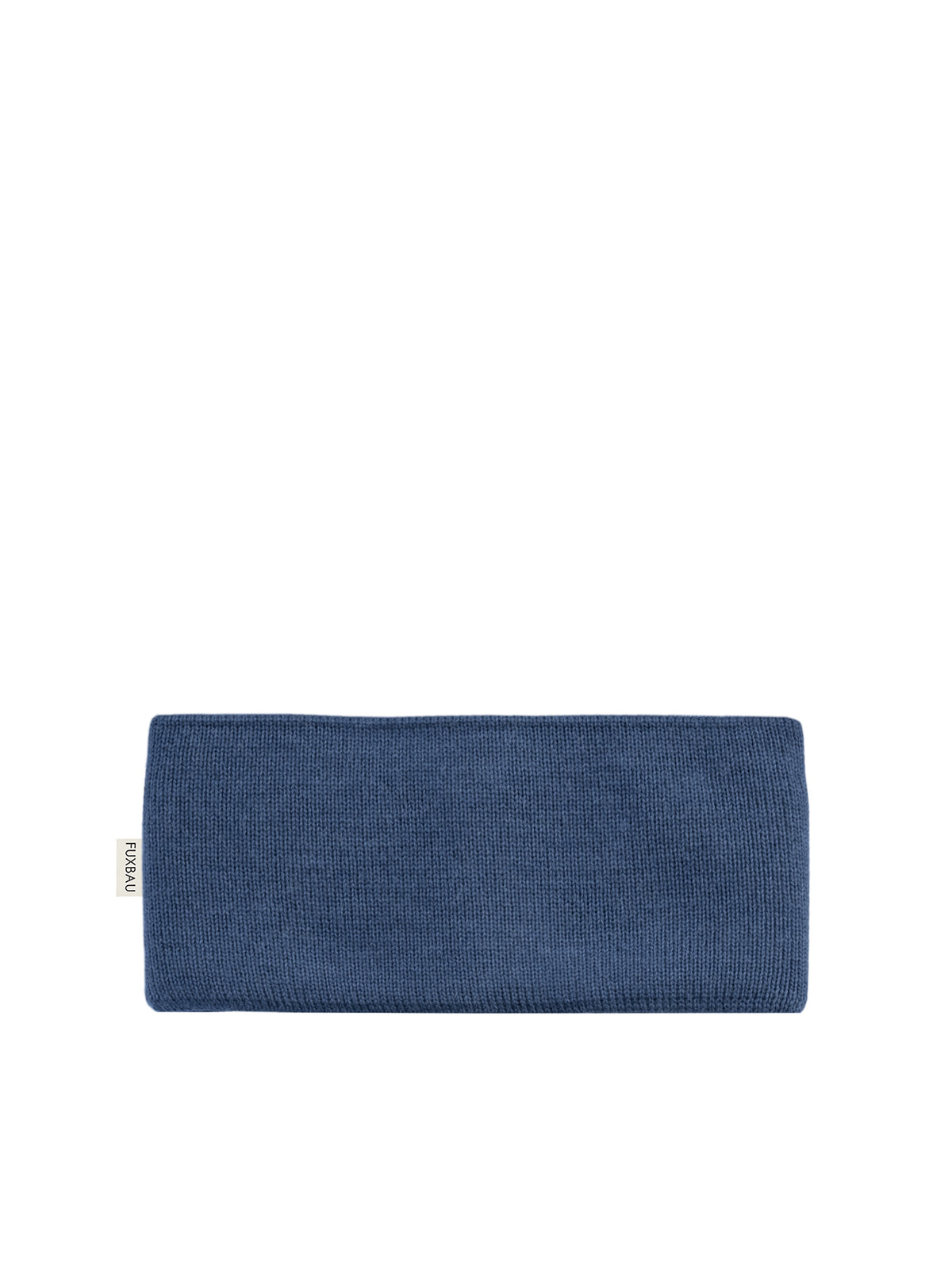 FUXBAU Merino Stirnband in nachtblau aus 100% GOTS zertifizierter Merinowolle & made in Germany.