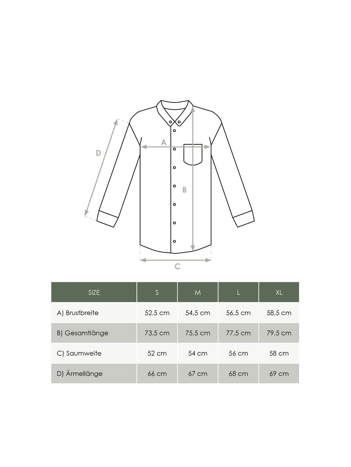 Produkt GröĂentabelle Herren Fishbone Hemd von FUXBAU