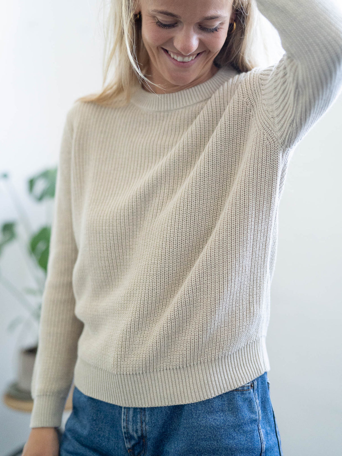 Frauen Strickpullover aus Biobaumwolle fĂĽr jede Jahreszeit