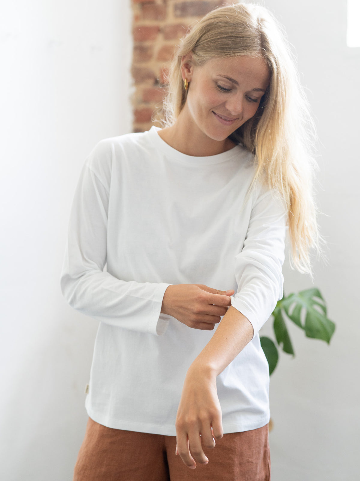 Frauen Langarmshirt von FUXBAU aus Biobaumwolle.