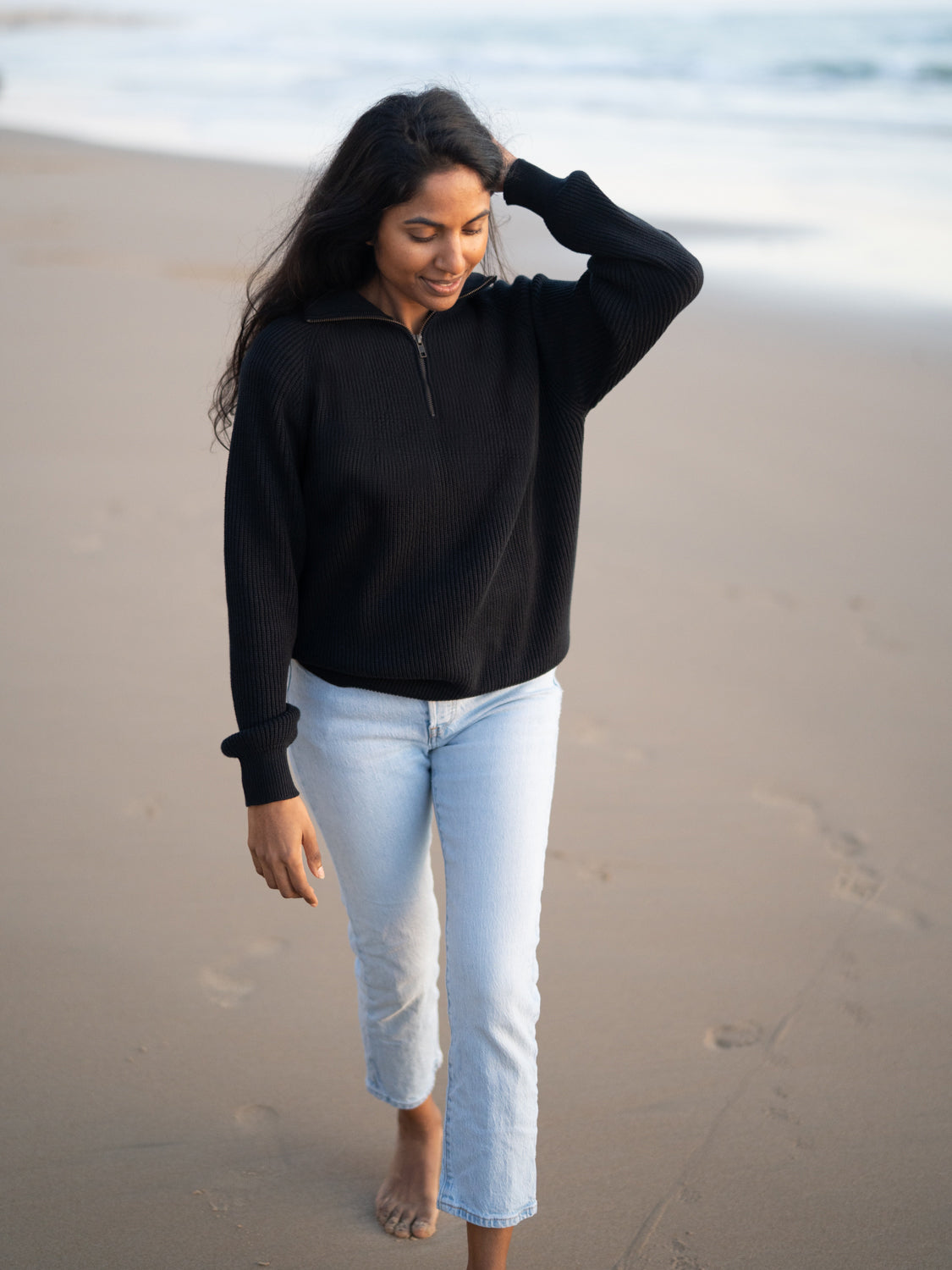 Fuxbau Fair Fashion 4SEASONS Frauen Troyer aus GOTS-zertifizierter Biobaumwolle.