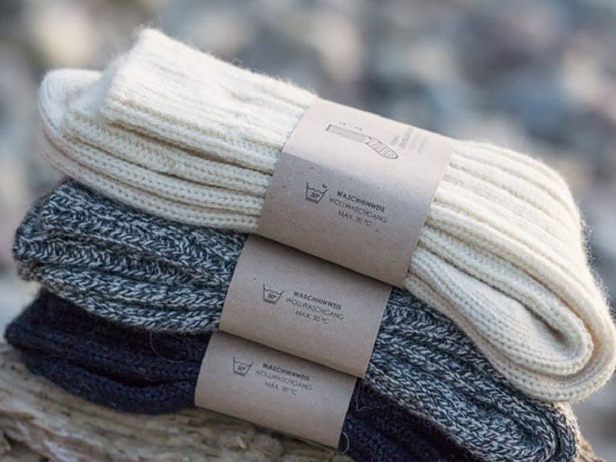 Wollsocken aus Naturfaser. Merinowolle & made in Germany