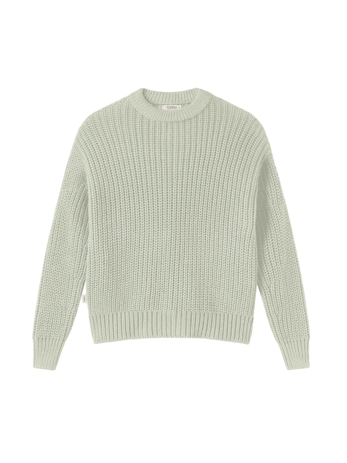 Produktbild in weiss eines FUXBAU 4Seasons Frauen Strickpullover in mint
