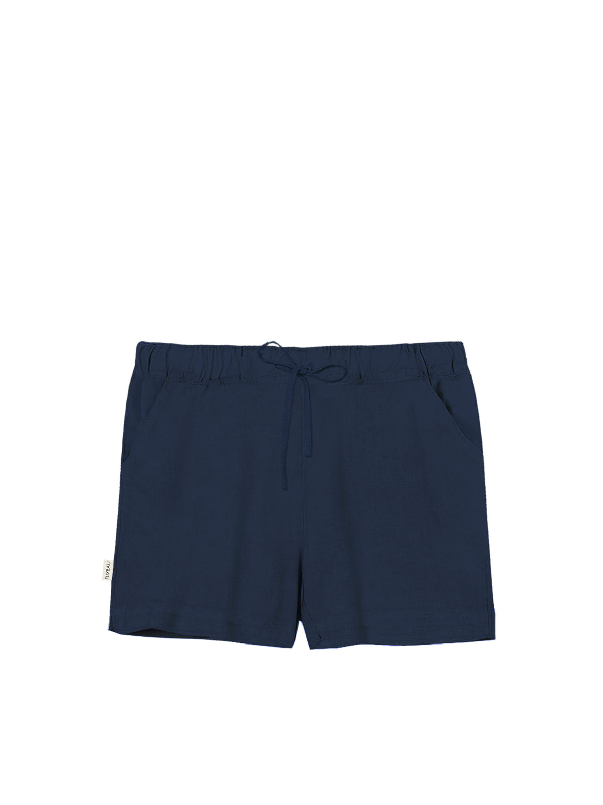 FUXBAU Fair Fashion Frauen Leinenshorts in navy aus 100% Leinen und fair hergestellt in Portugal