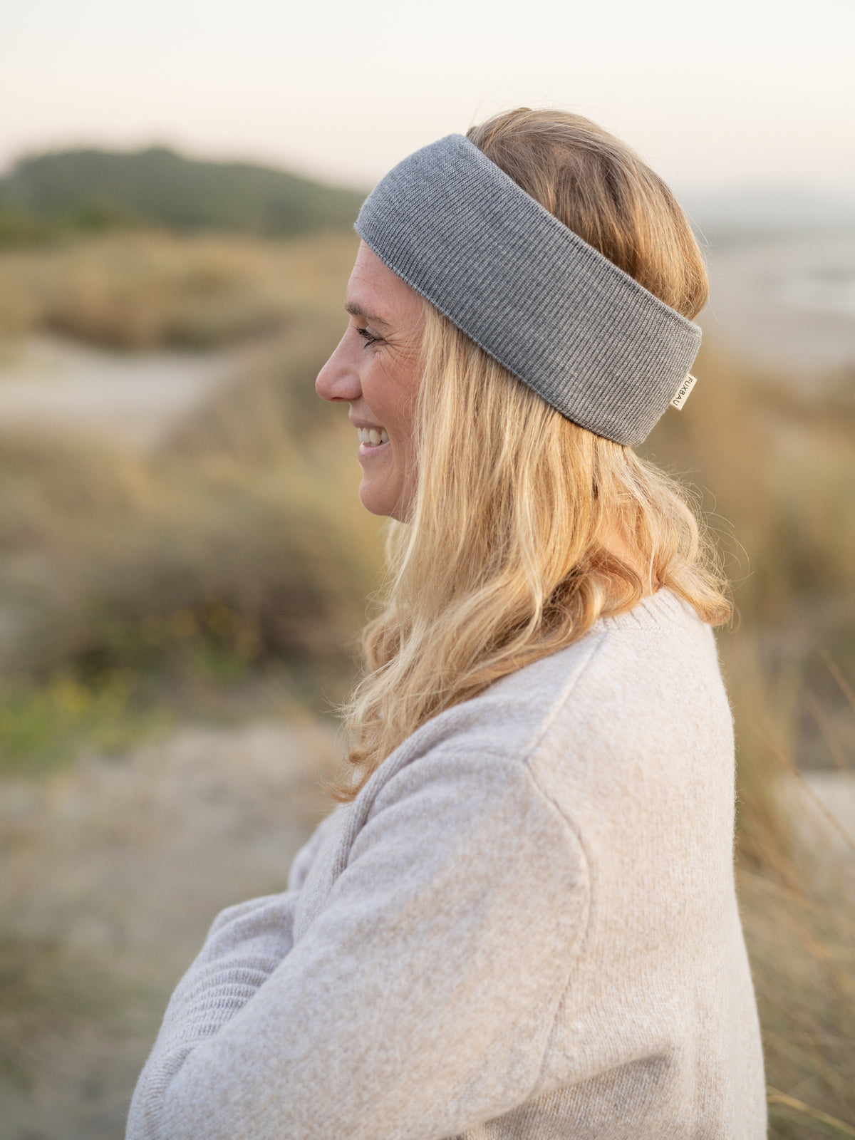 FUXBAU Fair Fashion Stirnband aus mulesingfreier Merino Schurwolle. GOTS zertifiziert und gestrickt in Deutschland.
