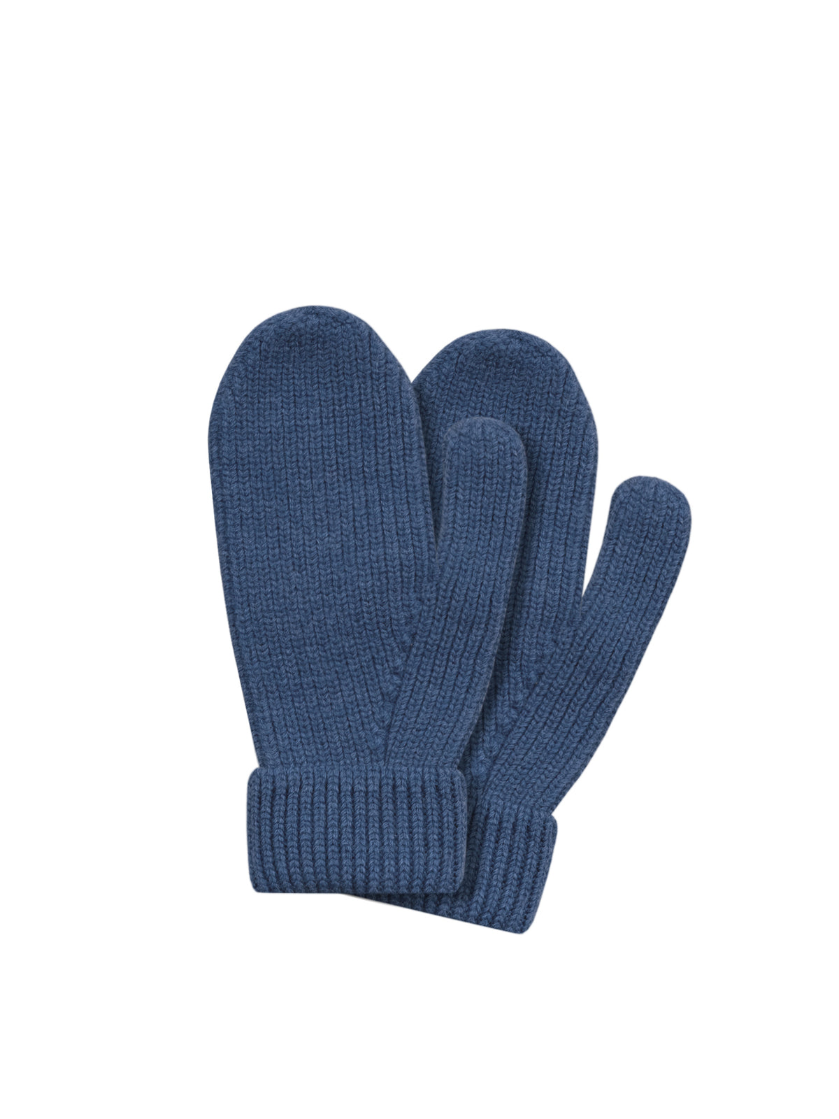 Merino Strick Fäustlinge in nachtblau von FUXBAU aus 100% GOTS zertifizierter Merinowolle. Made in Germany.