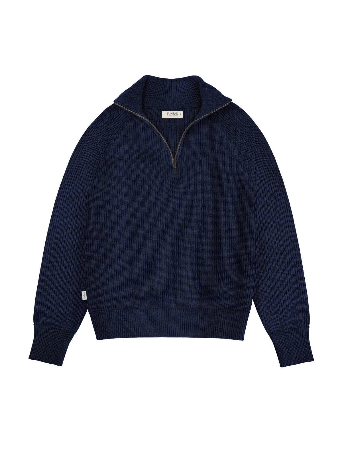 Fair Fashion Frauen Troyer in navy aus 100% Merinowolle und made in Italy
