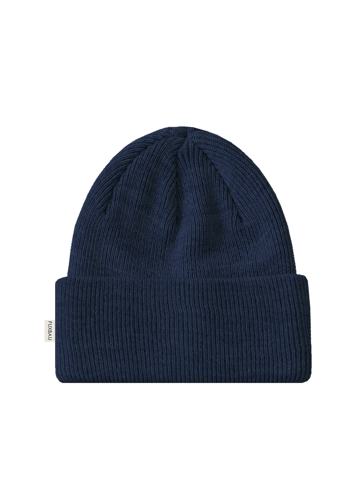 FUXBAU Merino Strickmütze in navy aus 100% GOTS zertifizierter Merinowolle