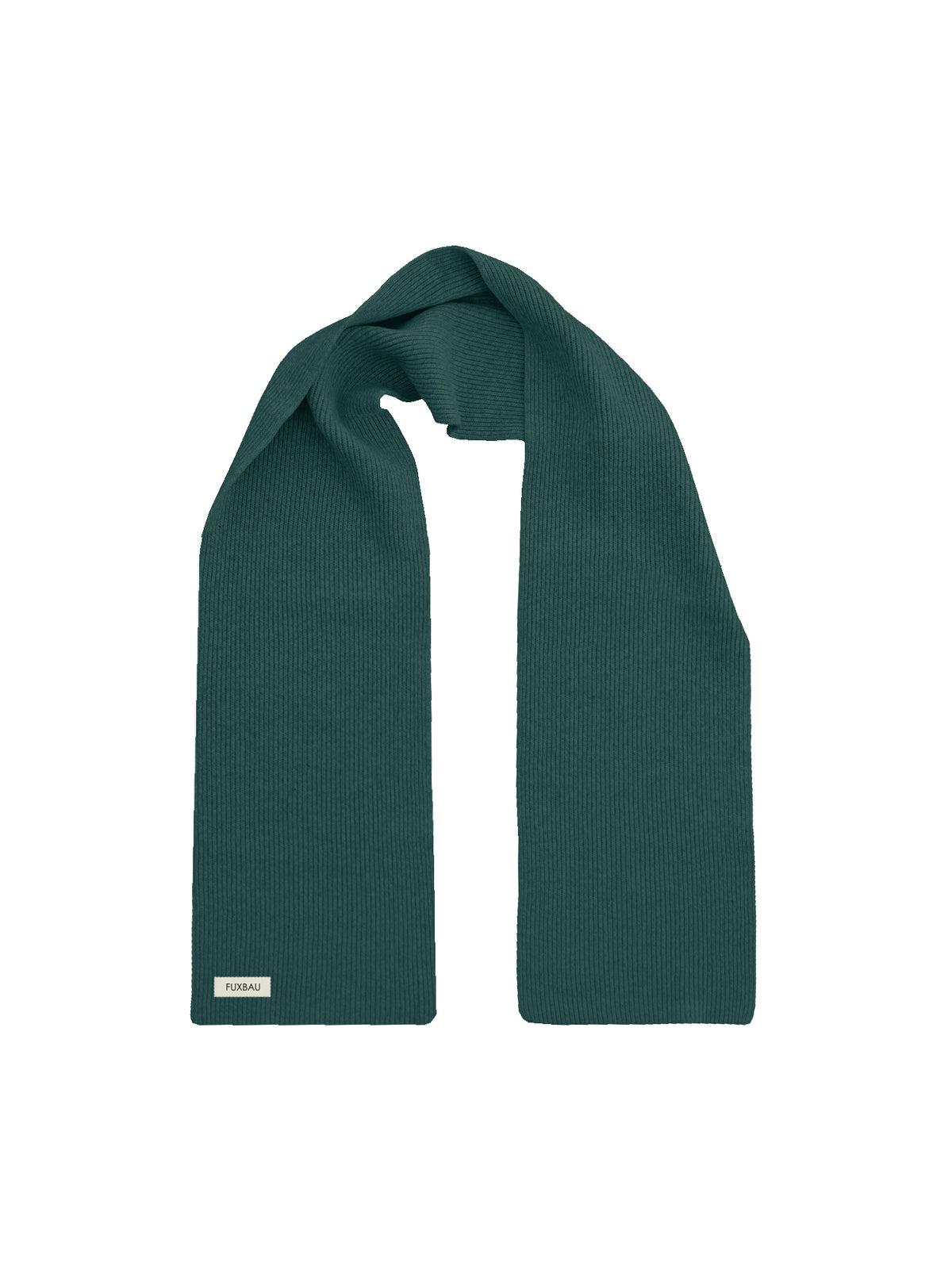 Fair Fashion Merino Schal extra lang in grün von FUXBAU aus 100% Merinowolle, made in Italy, extrabreit & warm