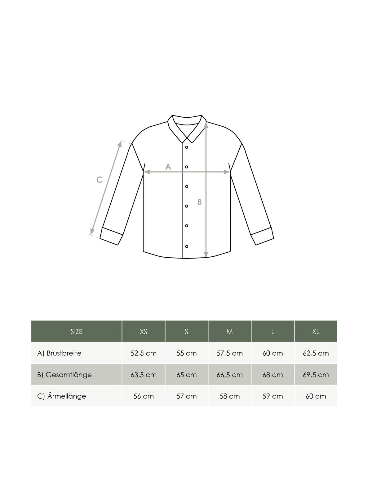 FUXBAU  Produkt Größentabelle Damen Musselinbluse