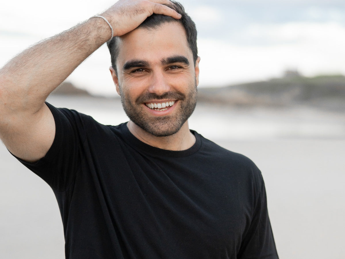 Fair Fashion Männer Basic T-Shirts aus Naturfasern Biobaumwolle (GOTS) und Made in Portugal.