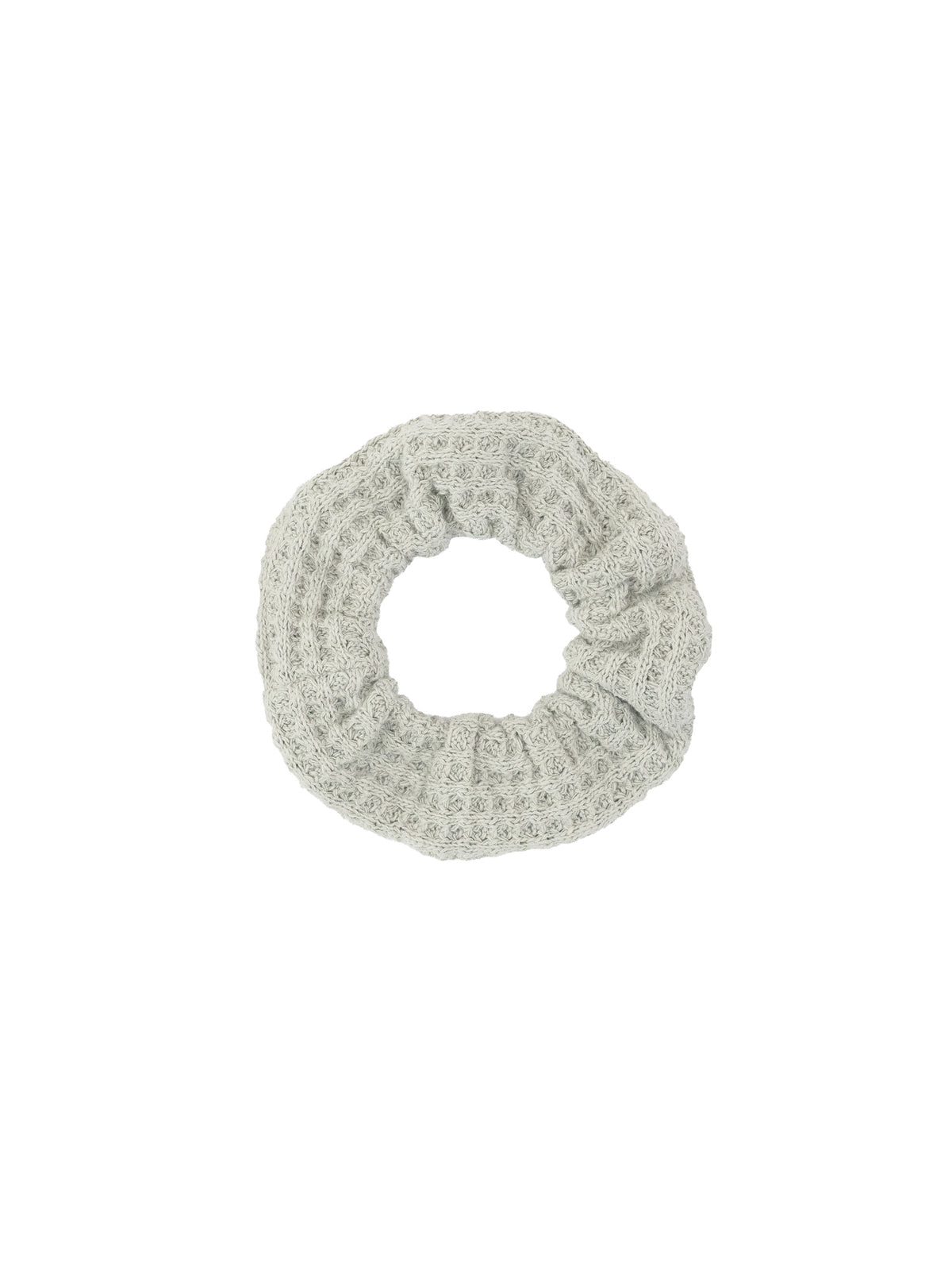 Scrunchie aus Waffelstrick in Salbei aus fairer Herstellung – aus Biobaumwolle von FUXBAU