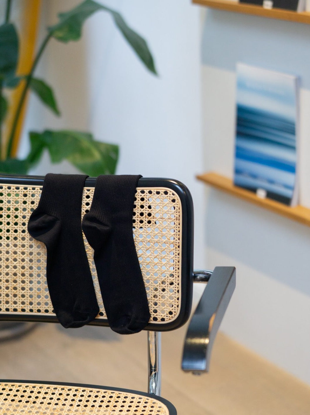 FUXBAU Fair Fashion Basic Socken in schwarz aus 100% GOTS zertifizierter Biobaumwolle und Made in Portugal