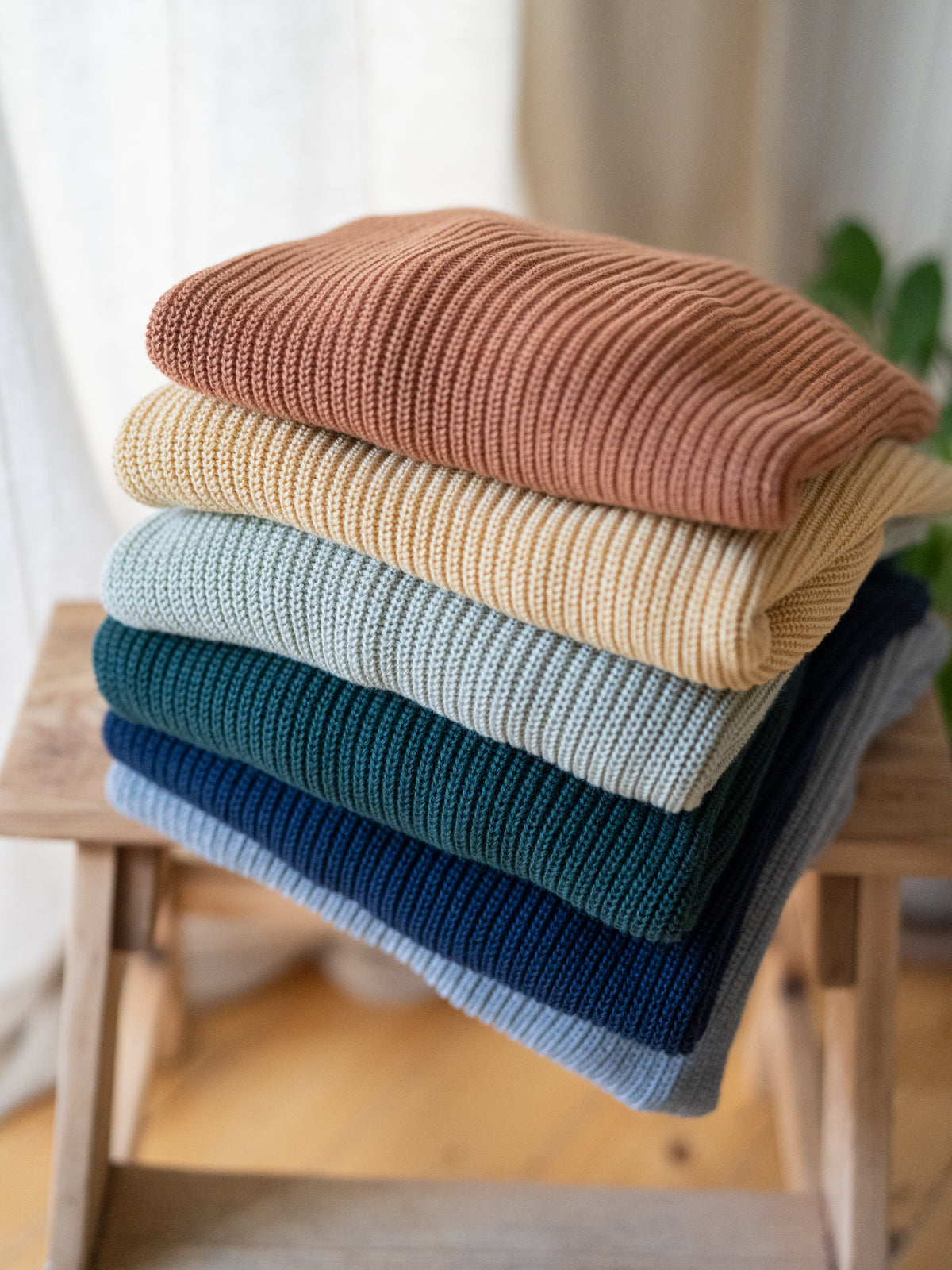 4Seasons Frauen Strickpullover in verschiedenen Farben aus GOTS zertifizierter Biobaumwolle
