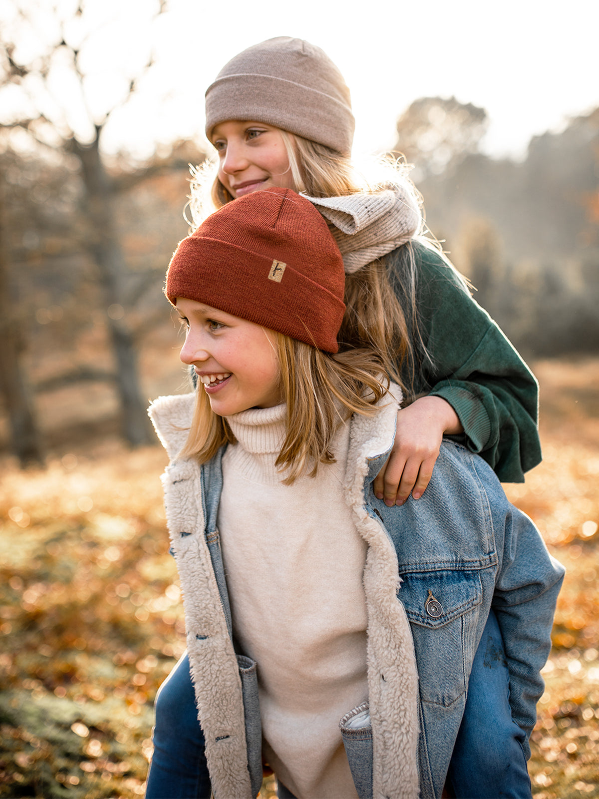 Unsere Kleinen sollen nicht zu kurz kommen! Unser FUXBAU Kinder Merino Kork Beanie in vielen Farben