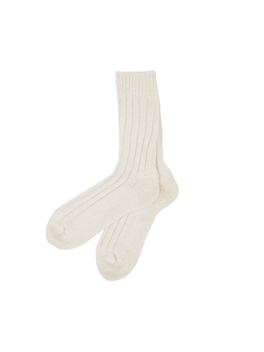 FUXBAU Wollsocken in wollweiss aus 100% Schurwolle und fair in Deutschland hergestellt